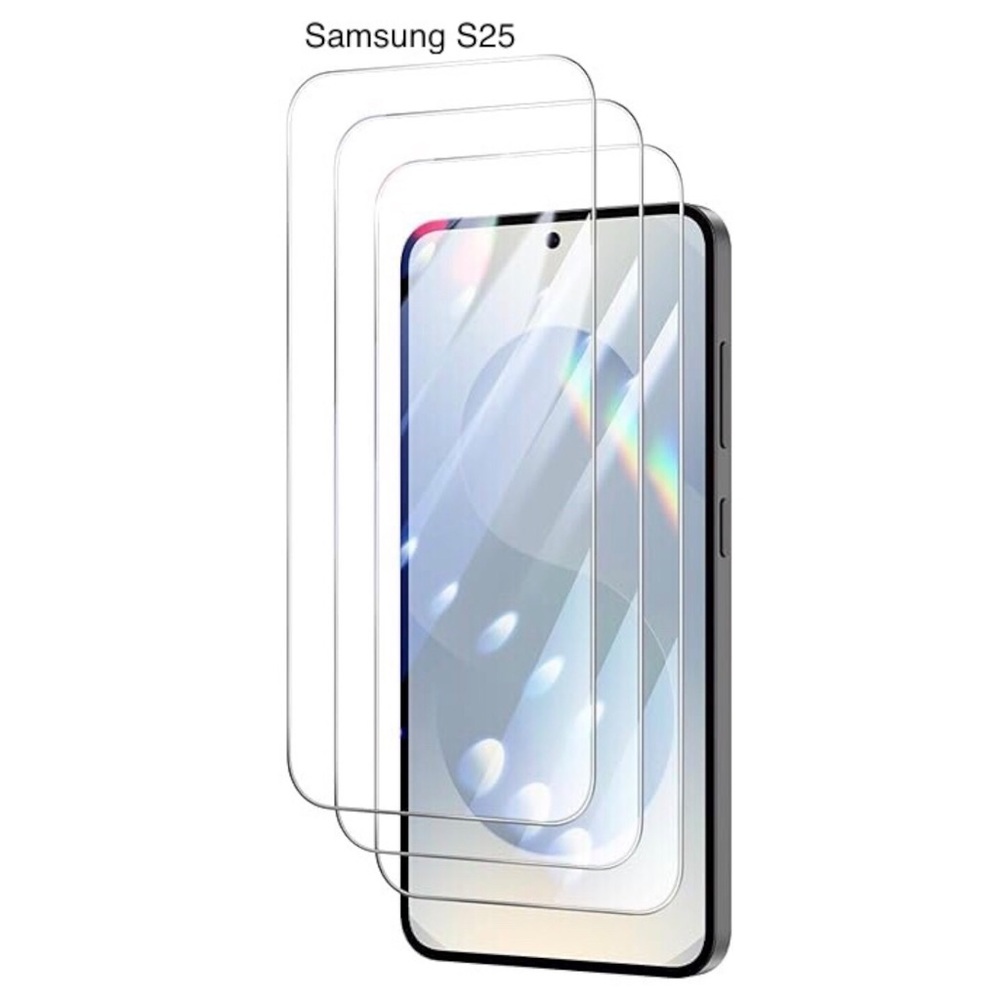 3 Pack Screen Protector For Samsung Galaxy S25 Tempered Glass Film